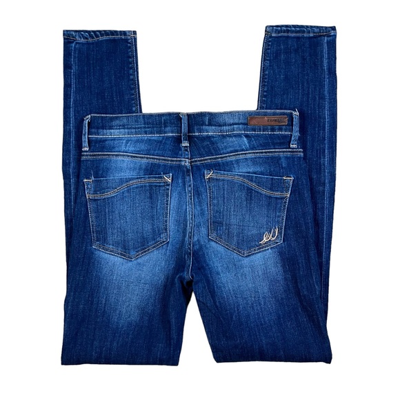 Express Size 4L Long Mia Mid Rise Denim Legging Stretch Jeggings - Picture 2 of 8